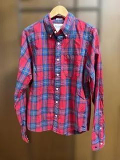 Abercrombie & Fitch XL レッド・チェック柄シャツ