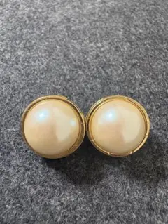 ジバンシイ　ヴィンテージ パール　イヤリング ゴールド　ジバンシー