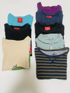 【綿100%】　長袖半袖Tシャツ 計8点セット