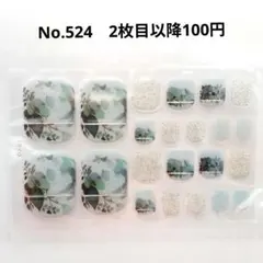 No.524，フットネイルシール2枚目以降100円