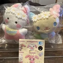 シープラ限定 サンリオ お花のかんむり マスコットぬいぐるみ ①