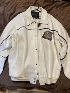 ❗️AVIREX ホワイトレザージャケット3XL❗️