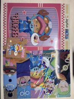 ワンピース チョッパー推し ジョイフルコラボファイル 2枚とコースター3点セット