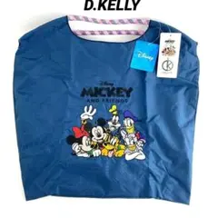 Disney MICKEY AND FRIENDS 刺繍 バッグ ネイビーのサムネイル