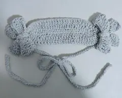 キラキラグレーのヘッドドレス