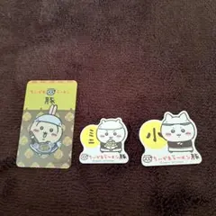 ちいかわラーメン豚　うさぎ　クリアカード ちいかわ ハチワレステッカー