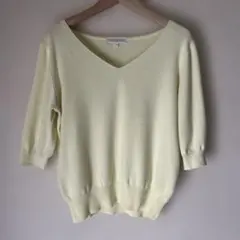 PROPORTION BODY DRESSING Vネックニット イエローのサムネイル