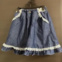 axesfemme kids アクシーズファム　デニム フリルスカート