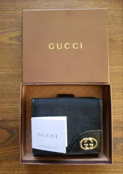 お値下げしました♡GUCCI ブラック 三つ折り財布