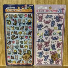 ボンボンドロップシール　ディズニー 正規品　ズートピア　スティッチ　エンジェル