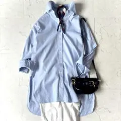 2点おまとめ　美品 大きいサイズ 23区 コットン 長袖シャツ 水色