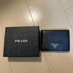 PRADA 二つ折り財布 ブラックのサムネイル
