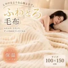 毛布 ふわとろ毛布 もこもこ ふわふわ 100×150cm ハーフ ブランケット