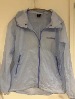 mont-bell M ライトブルー ポケッタブルウインドブレーカー