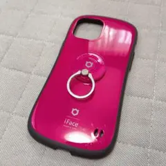 【iPhone12 Pro Max専用】iFace ピンク リング付きケース
