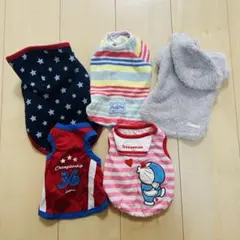 犬服5枚セット 小型犬用 まとめ売り XS、S
