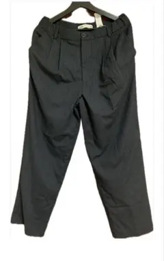 ZARA ネイビーストライプ スラックス M