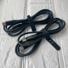 CUGUNU 黒 1m Type-C ケーブル 2本組 検品済
