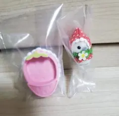 新品 シルバニアファミリー 赤ちゃん 家具コレクションいちご シマエナガ ヒュー