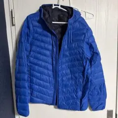 Helly Hansen ダウンジャケット フーディ ブルー メンズM 美品のサムネイル