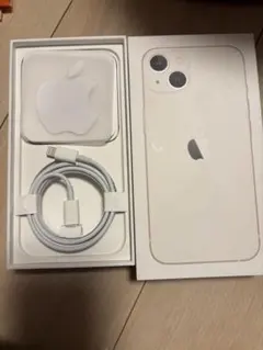 空き箱と充電ケーブル　iPhone 13 128GB