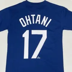 【新品】OHTANI 大谷 翔平 17番 Tシャツ 青 L MLB