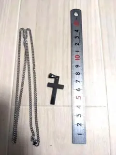 即購入可能⭐　十字架　クロス　ネックレス60cm　全知全能の神のご加護をアーメン