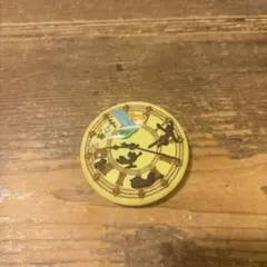 Disney Characters 刺繍缶バッジビスケット2ティンカーベル