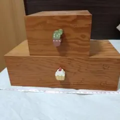 古い木箱 脚付き 鉄枠補強 刻印入り｜無垢材 古道具 収納箱 店舗什器