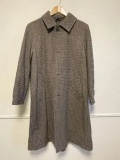 COMME CA COMMUNE チェック柄コート S