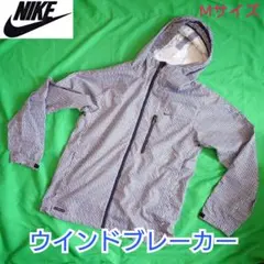 00s Y2K NIKE 総柄 ウインドブレーカー フード Mのサムネイル
