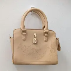 【美品】ディズニー ラプンツェル 2WAYハンドバッグ ショルダー ランタン型押