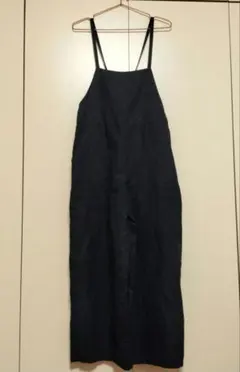 Kuu：ワイドパンツサロペット　ネイビー Mのサムネイル