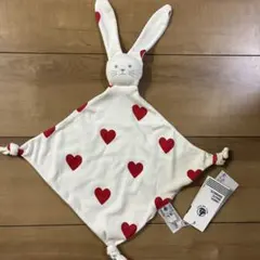 プチバトー　PETITBATEAU ウサギドゥドゥ　ハート柄プリント