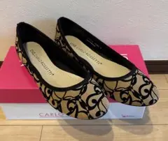 CARLO ROSSETT I ベージュ　 フラットシューズ　バレーシューズ