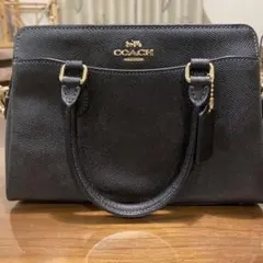 COACH ブラック 2WAY ショルダーバッグ