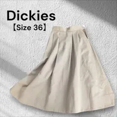 Dickies　チノロングスカート　ベージュ　フレアスカート　Sのサムネイル