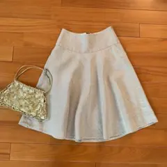 未着用品♡GAP 麻100% 膝丈フレアスカート