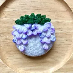 藤の花　ヘアゴム　つまみ細工