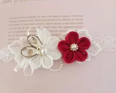 ひな祭り♡初節句ベビーヘアーバンド　髪飾り　袴　100日祝い