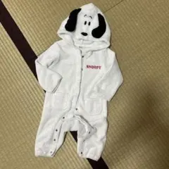 子供服80SNOOPYフリースフード付き