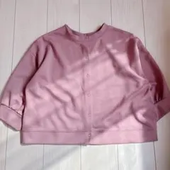 【美品】Minx カーディガン　ピンク　ナチュラル　M 丈短め