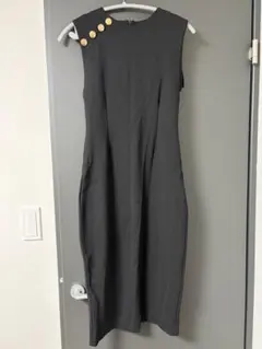 ZARA ブラック ノースリーブ ワンピース M