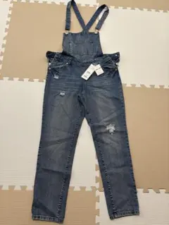 新品タグ付き デニムサロペット ライトブルー M