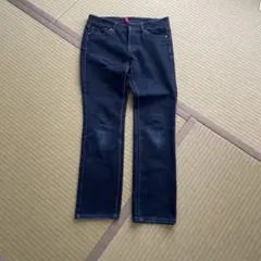 UNIQLO ダークブルー ストレートデニム 26