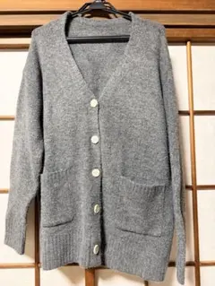 コカ ニットカーディガン チャコール