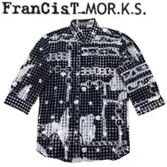 美品 FranCisT_MOR.K.S. シアー チェーン スター 7分袖シャツのサムネイル