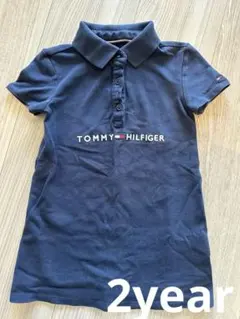 TOMMY HILFIGER ネイビー ポロシャツ サイズ2t ベビーワンピース
