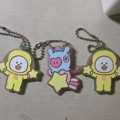 BT21 キーホルダーセット チミー、マン