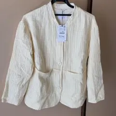 値下げ　ZARA クリーム色ジャケット 150cm